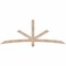 Ekena Millwork Alberta Smooth Timber Gable Bracket, Douglas Fir, 84"W x 31"H x 3 1/2"D x 3 1/2"F, 9/12 Pitch GBW084X31X0404ALB00SDF - alternate 1